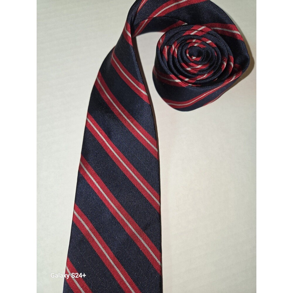 Christian Pelini - Men's Tie - Blue and Red Striped 57"